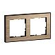 SEANO+ 2-fach Rahmen mit Echtmaterialoberfl�che, Farbausf�hr