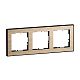 SEANO+ 3-fach Rahmen mit Echtmaterialoberfl�che, Farbausf�hr