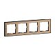SEANO+ 4-fach Rahmen mit Echtmaterialoberfl�che, Farbausf�hr