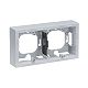 SEANO Aufputzgeh�use 2-fach inder Farbausf�hrung Aluminium