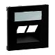 SEANO Abdeckung 2x RJ45 f�r Datendosen Fremdfabrikate, Farbe