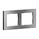 SEANO+ 2-fach Rahmen mit Echtmaterialoberfl�che, Farbausf�hr