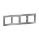 SEANO+ 4-fach Rahmen mit Echtmaterialoberfl�che, Farbausf�hr