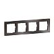 SEANO+ 4-fach Rahmen mit Echtmaterialoberfl�che, Farbausf�hr