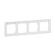 SEANO+ 4-fach Rahmen horizontal mit Beschriftungsfeld, Farba