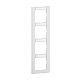 SEANO+ 4-fach Rahmen vertikalmit Beschriftungsfeld, Farbaus