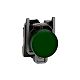 Leuchtmelder, XB4, Metall, 22mm, gr�n, LED, glatte Kalotte,