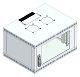 B�ro-Wandgeh�use 6HE, 600x349x450mm, RAL 7035