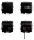 Ruf-Set f�r Behinderten-WC Busch-Infoline schwarz matt - bal