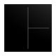 Abdeckung f�r Keypad 3-fach schwarz matt - balance�SI