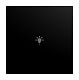 Abdeckung f�r Keypad 1-fach mit Symbol Licht schwarz matt -