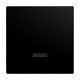 Bedienelement f�r Schalter/Dimmer mit Glimmlampe schwarz mat