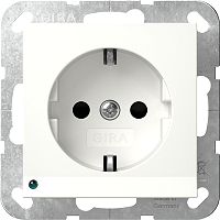 SCHUKO-Steckdose 417003 LED-Leuchte + SH System 55 Reinwei�