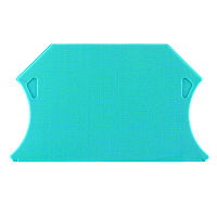 Abschlussplatte (Klemmen), 56x1.5mm, blau