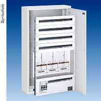AP- Kompaktverteiler O/S 3ZP, 4 NZR inkl. NH-Trenner mit Verriegelung mit Verriegelung