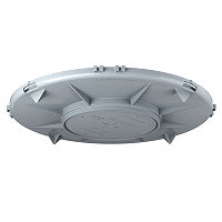 Einbaugehuse HaloX 180 Frontteil Einbaudurchmesser  100 mm