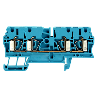 Durchgangs-Reihenklemme, Zugfederanschluss, 2.5mm, 800V, 24