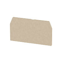 Trennwand (Klemmen), Abschluss- und Zwischenplatte, 65x37mm,