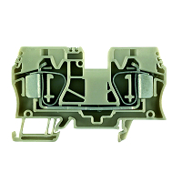 Durchgangs-Reihenklemme, Zugfederanschluss, 10mm, 1000V, 57