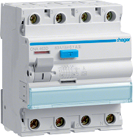 Hager CNA663D FI-Schalter 4P 10kA 63A 100mA Typ S