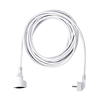 Verlngerung 3polig, H05VV-F 3G1,50mm, 10m, ws