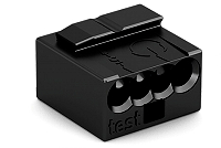 Wago 243-204 4-Leiter-Micro-Dosenklemme 0,5-0,8mm dunkelgrau 100 Stck