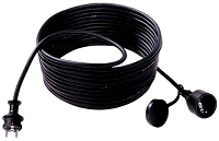 BACHMANN 343.171 Schuko-Verlngerung 10m schwarz