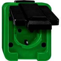 SCHUKO-Steckdose, grn, AGRAR