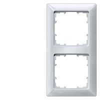 Siemens 5TG2552-3 Delta Line Rahmen 2-fach aluminiummetalic