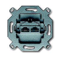 UAE-Anschlussdose RJ45 Cat.6A iso geschirmt 8x8 BUSCH&JAEGER 0218/12-101