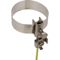Erdungsbandrohrschelle NIRO 3/4-6'' m. Anschlussklemme DEHN 540912