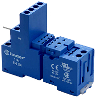 FINDER 94.04 Fassung mit Schraubklemmen fr Serie 55.32/55.34