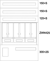 EATON BP-U-3S-EN-800/12-3Z Unterputz-Zaehlerverteiler Obersterreich, Salzburg 137563