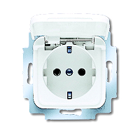 Busch & Jaeger 20 EUK-214 SCHUKO Steckdosen-Einsatz mit Klappde