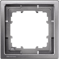 Siemens Delta Style Rahmen 1-fach platinmetallic 5TG1321-1