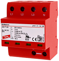 Dehn 941310 berspannungsableiter Typ 1+2 3pol+NPE TT 255VAC 4x12,5kA