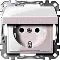 MERTEN MEG2310-0319 SCHUKO-STECKDOSE MIT KLAPPDECKEL POLARWEISS,
