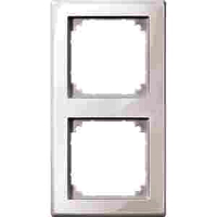 MERTEN 478219 M-SMART-RAHMEN, 2FACH POLARWEISS, GLNZEND