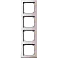 MERTEN 478419 M-SMART-RAHMEN, 4FACH POLARWEISS, GLNZEND