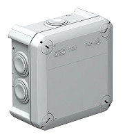 OBO BETTERMANN T 60 Kabelabzweigkasten m.Einfhrungen 114x114x57, PP lichtgrau