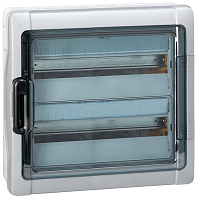 Feuchtraumverteiler Plexo, Aufputz, IP65-IK09, 2-reihig, 36