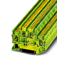 Schutzleiter-Doppelstockklemme