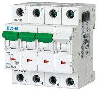 EATON PLSM-C6/3N LS 6A/3-pol+N/C 10kA