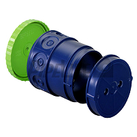 Beton Decken-Abzweigdose 3teilig Tiefe=106mm ffnung=74mm