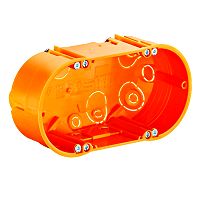 Hohlwand Doppel-Ger�te-Verbindungsdose, mit Ger�teschrauben