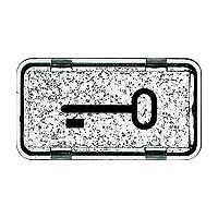 Tastersymbol mit Symbol ''Schl�ssel'' transparent klar - All