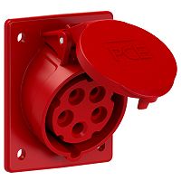 CEE-Anbausteckdose schr�g (80x97mm) 16A 5p 6h IP44/IP54