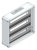 AP-Installations-Flachverteiler, 66TE o.RW, B565xH505xT130mm