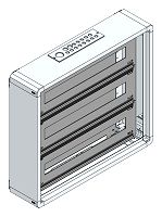 AP-Installations-Flachverteiler, 66TE m.RW, B565xH505xT130mm