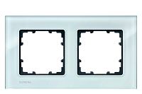 DELTA miro Glas kristallgr�n Rahmen 2-fach, ohne Siemens-Log